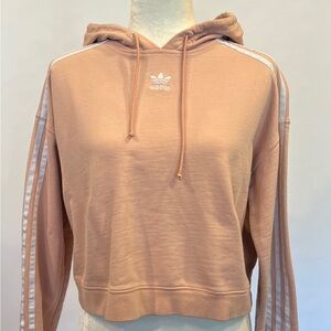 WLSS022 Women’s Adidas Cropped Light Pink Hoodie Size Small